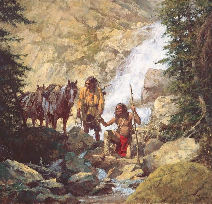 THE TRACKERS by Howard Terpning — Giclee On Canvas Artist Proof