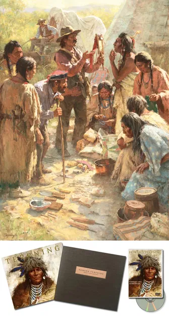 Howard Terpning - Traders Among the Crow