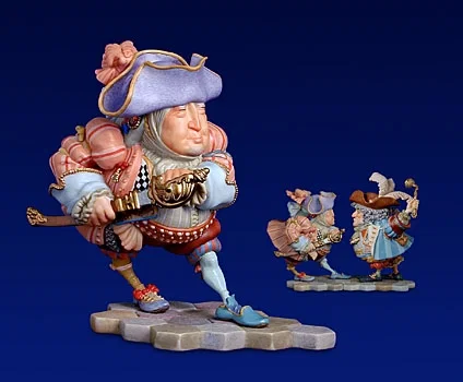 Tweedle Dee Porcelain Sculpture by James Christensen
