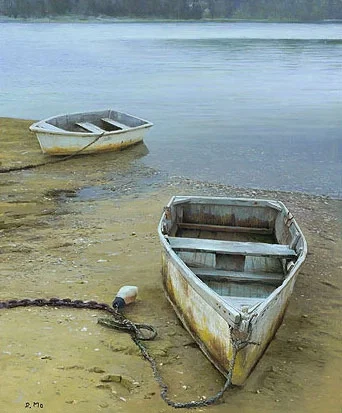 Two Dorys by Mo Dafeng  — Giclee On Canvas