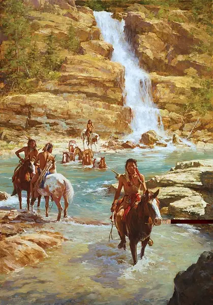 Howard Terpning - VANISHING PONY TRACKS