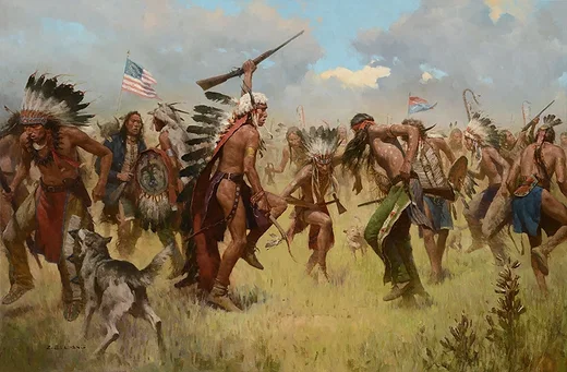Victory Dance, Little Big Horn, 1876 Masterwork by Z.S.  Liang