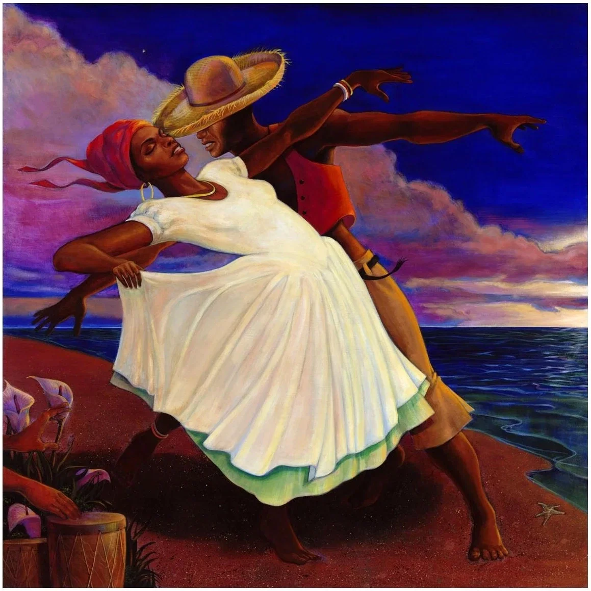 CARRIBEAN PAS DE DEUX by Gilbert Young — Giclee On Paper
