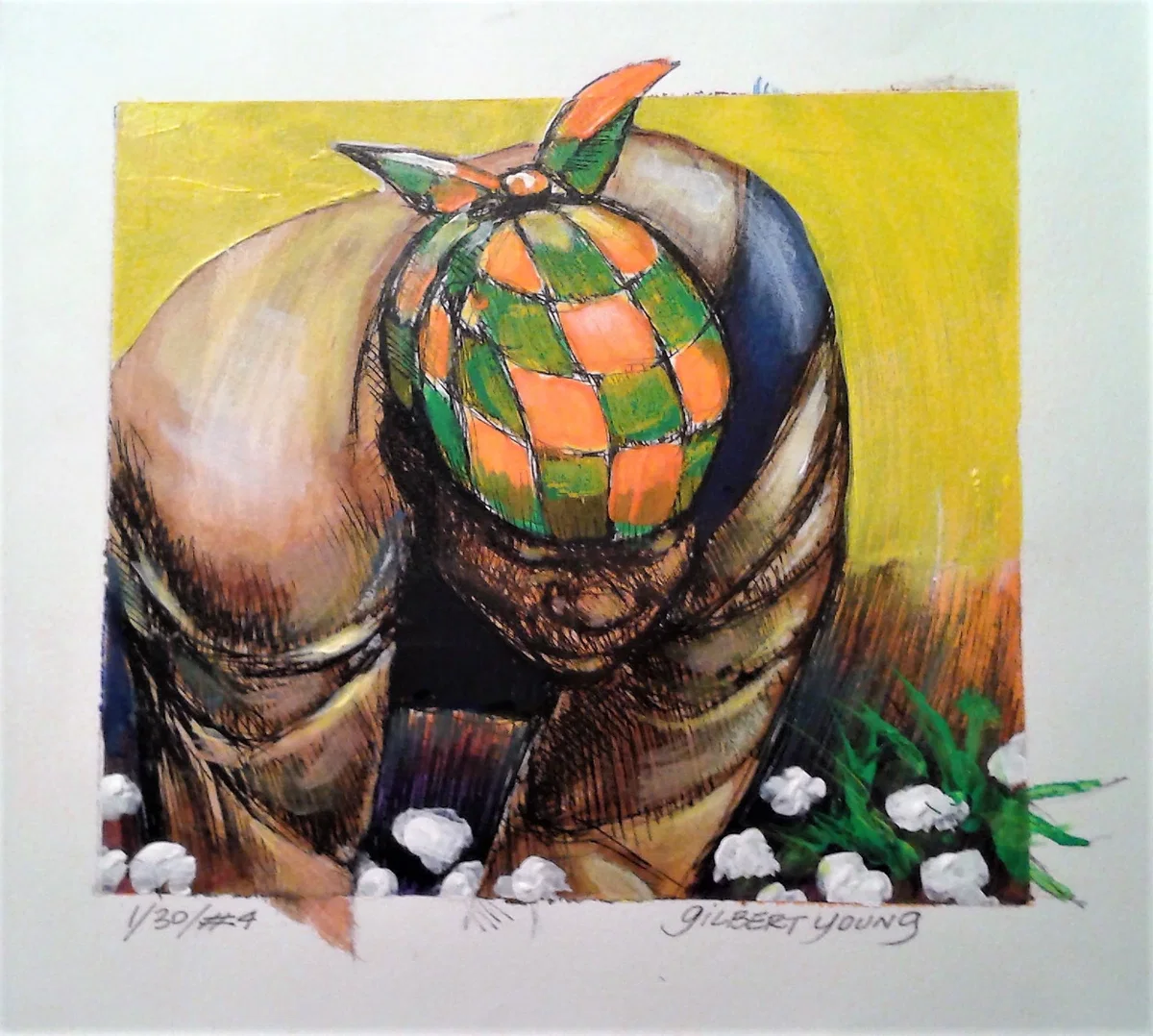 FIELD HAND DETAIL by Gilbert Young — Giclee On Paper