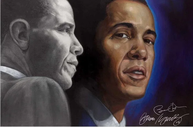 HISTORY + HOPE = CHANGE by Gilbert Young — Giclee On Paper