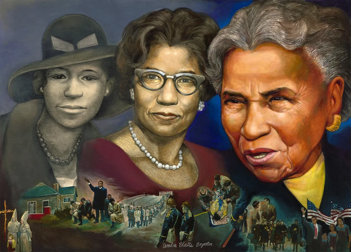 MINE EYES HAVE SEEN - Dr AMELIA BOYNTON by Gilbert Young — Giclee On Paper
