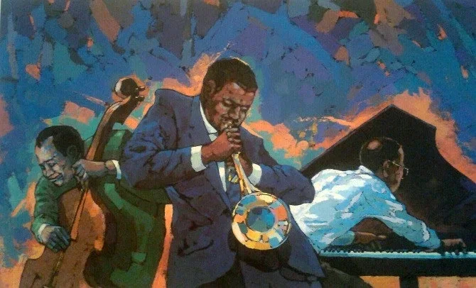 New Orleans Jazz by Gilbert Young — Giclee On Paper