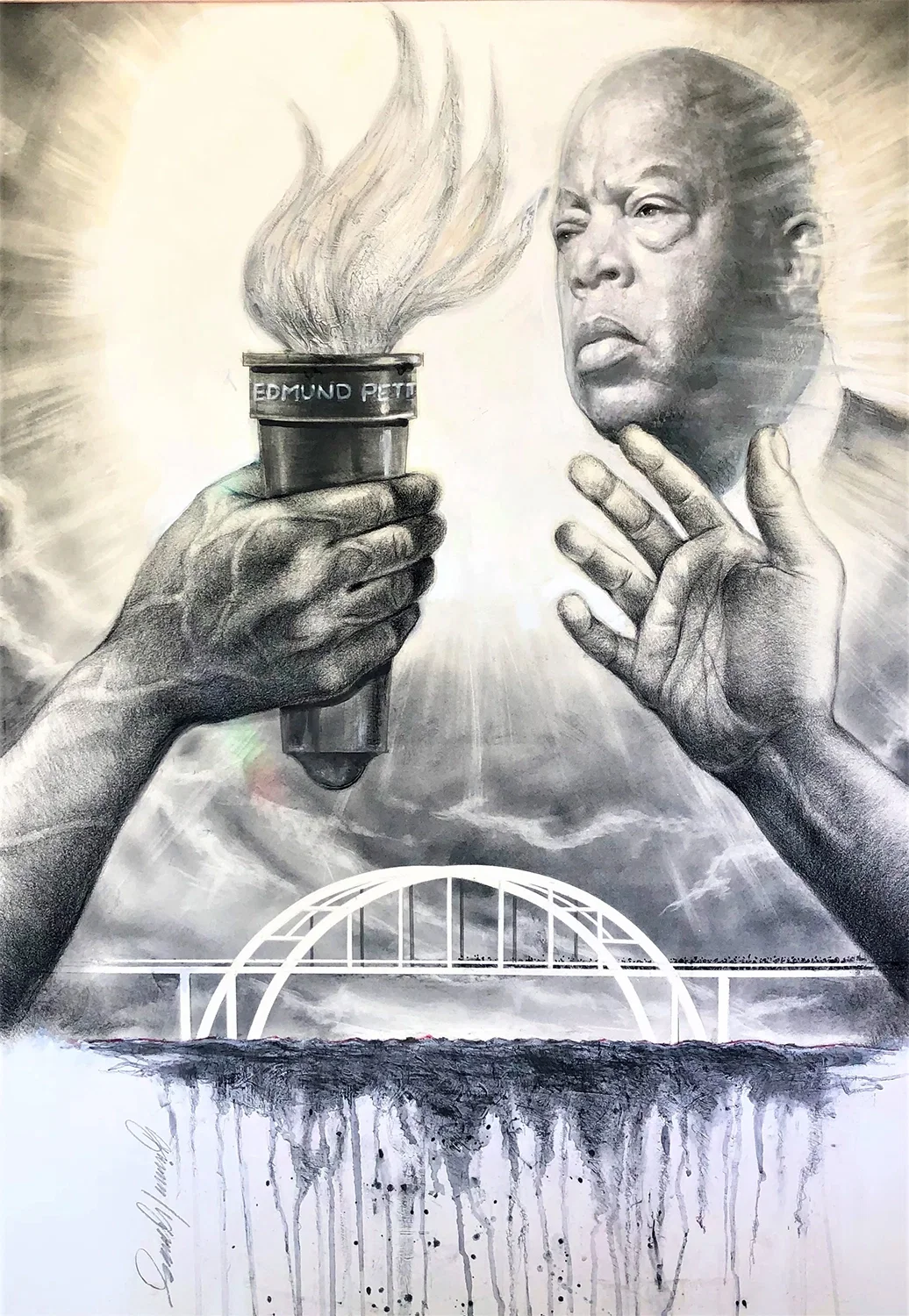 PASSING THE TORCH by Gilbert Young — Giclee On Paper