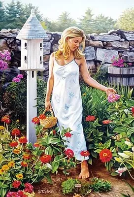 Tom Sierak - Garden Beauties Giclee