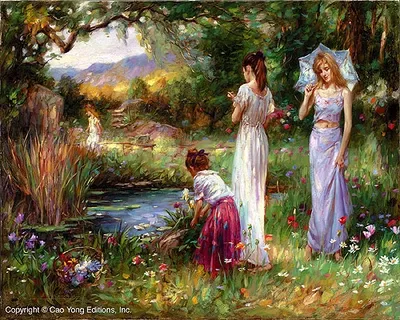 Cao Yong - Garden Beauties Artist Proof