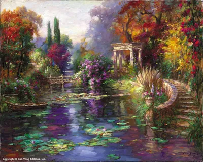 Cao Yong - Garden Pond Artist Proof