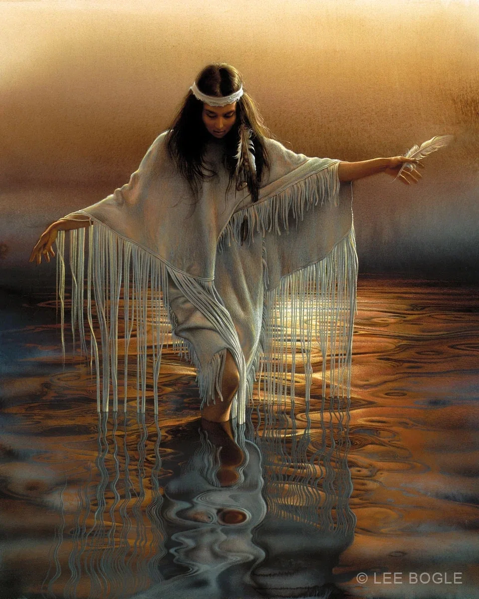 Golden Reflections by Lee Bogle — Giclee On Canvas
