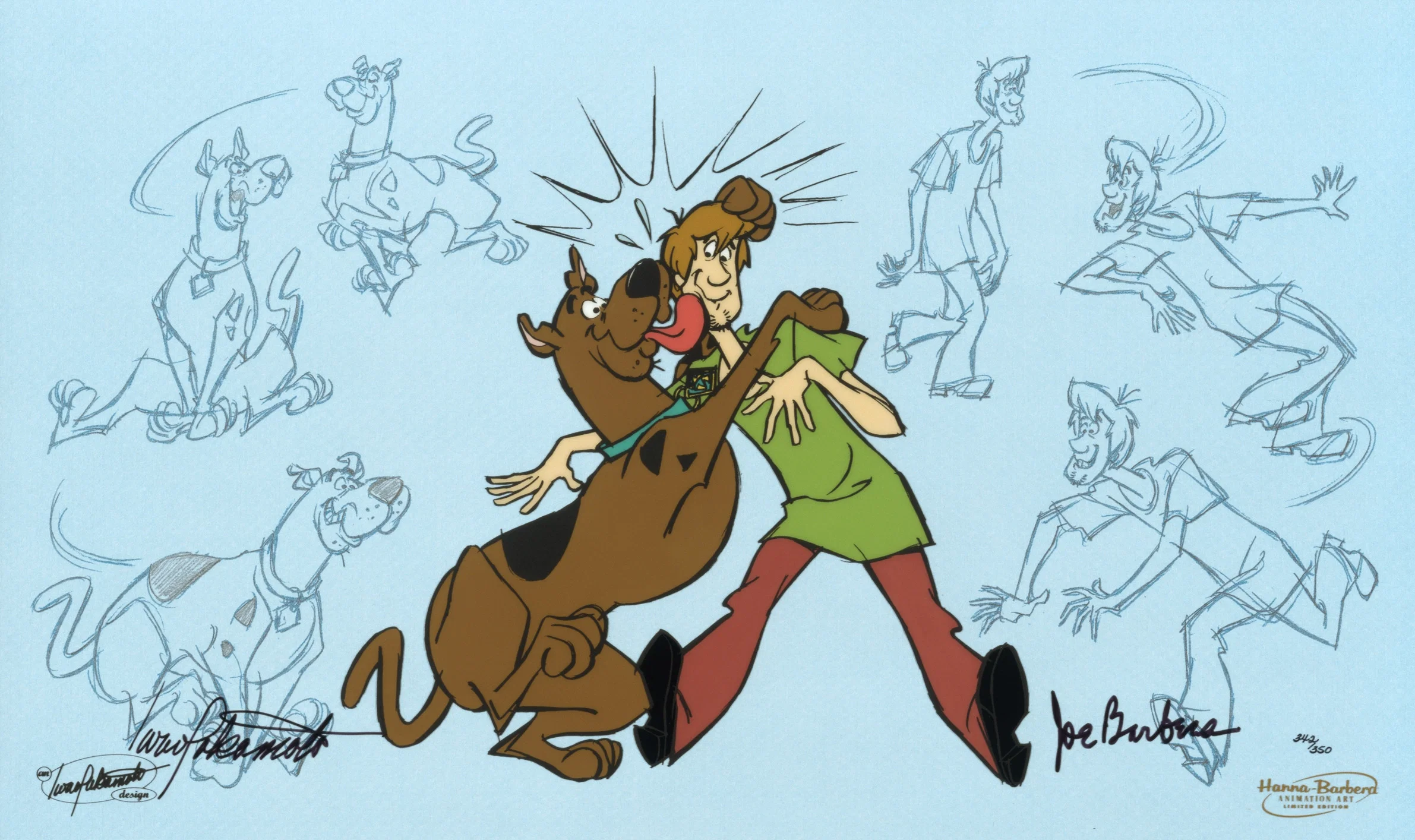And Scooby-Doo Makes Two by Hanna & Barbera — Hand-Painted Limited Edition Cel