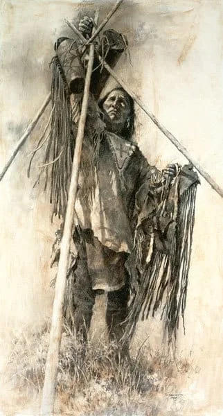 Guarding the Lodge by Howard Terpning — Giclee On Paper Artist Proof