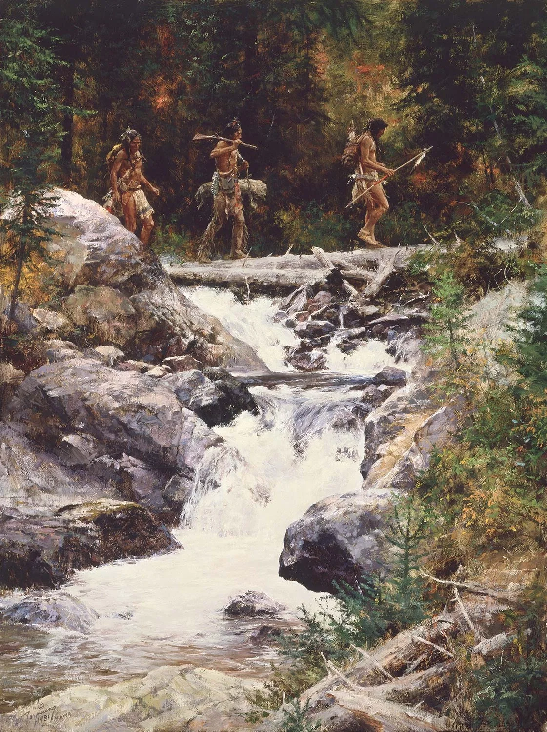 Foot Soldiers by Howard Terpning — Giclee On Canvas