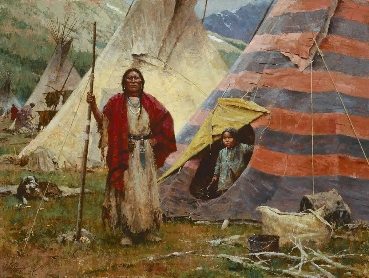 Lady of the House by Howard Terpning — Giclee On Canvas