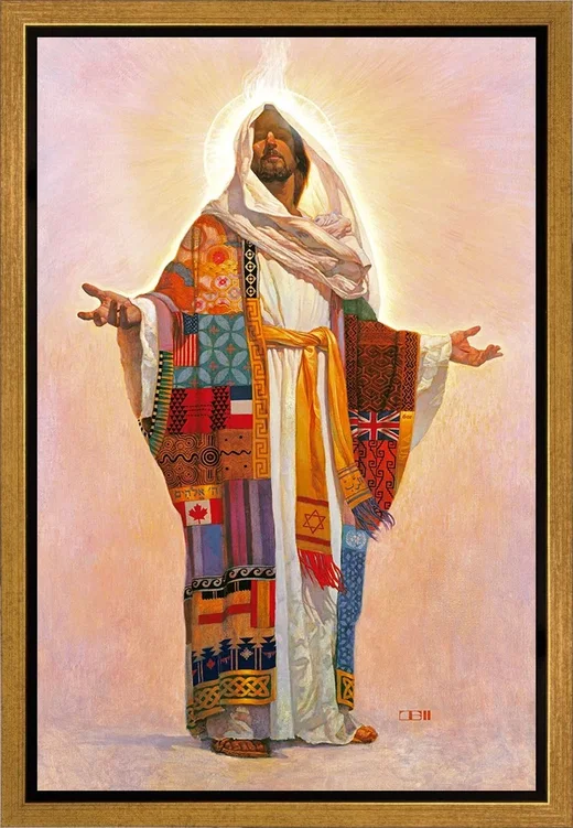 The Coat of Many Colors Gold Float Frame by Thomas Blackshear II