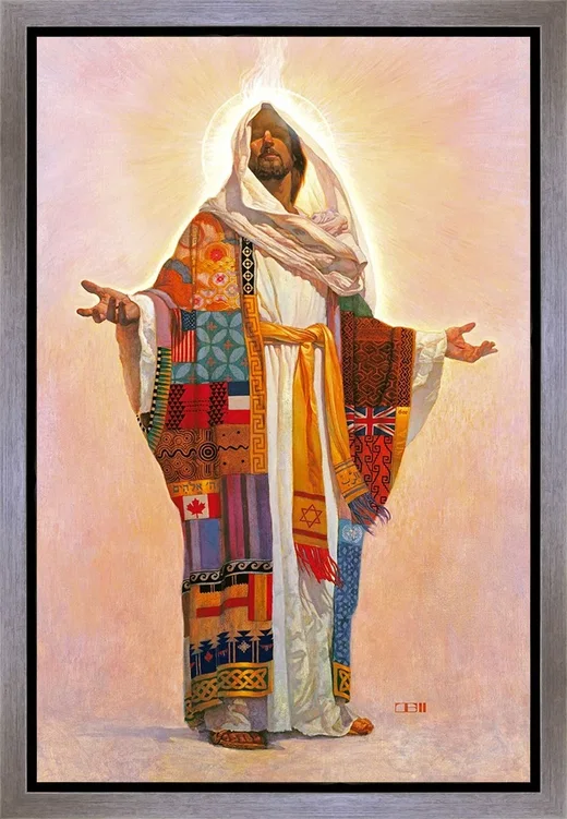 The Coat of Many Colors Siler Float Frame by Thomas Blackshear II