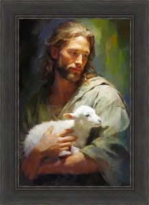 Greg Collins - Gentle Savior Framed Black