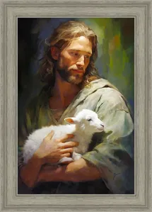 Greg Collins - Gentle Savior Framed Gray