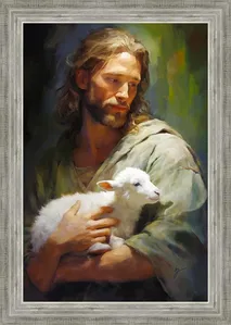 Greg Collins - Gentle Savior Framed Silver