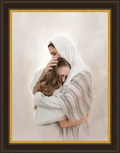 Devyni Jensen - Encircled in His Love Framed Brown and Gold