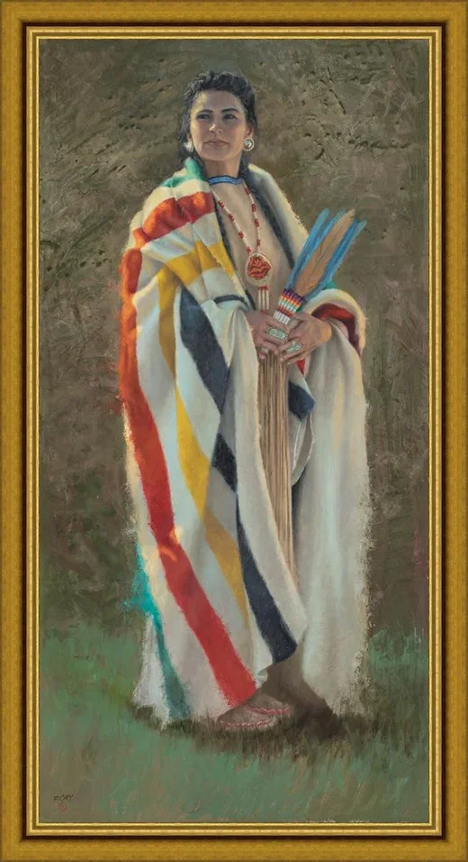 Hudson Bay Beauty Framed Classic Gold by Brent Flory