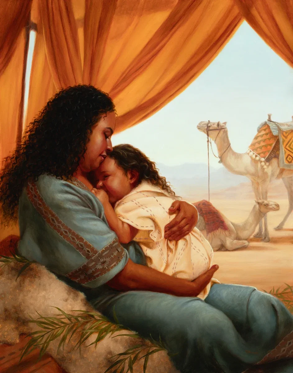 The Nurture of a Mother in the Wilderness by Esther Hiilani Candari — Giclee On Canvas