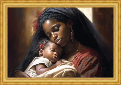 Sanctuary of Love Framed Colonial Gold Metal Leaf by Greg Collins