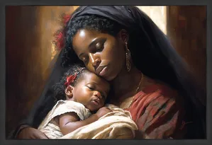 Greg Collins - Sanctuary of Love Framed Contemporary Matte Black