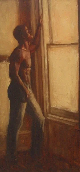 Introspection Original Oil by Alonzo Adams
