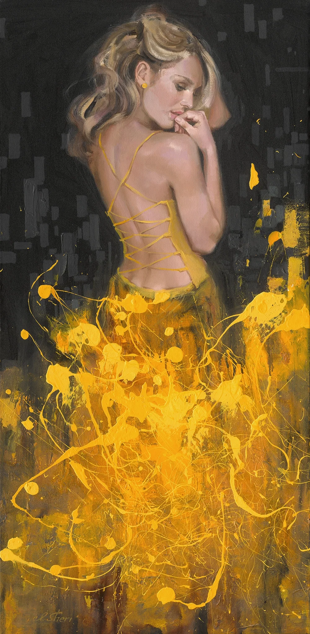 Abstract Thoughts Center by Irene Sheri