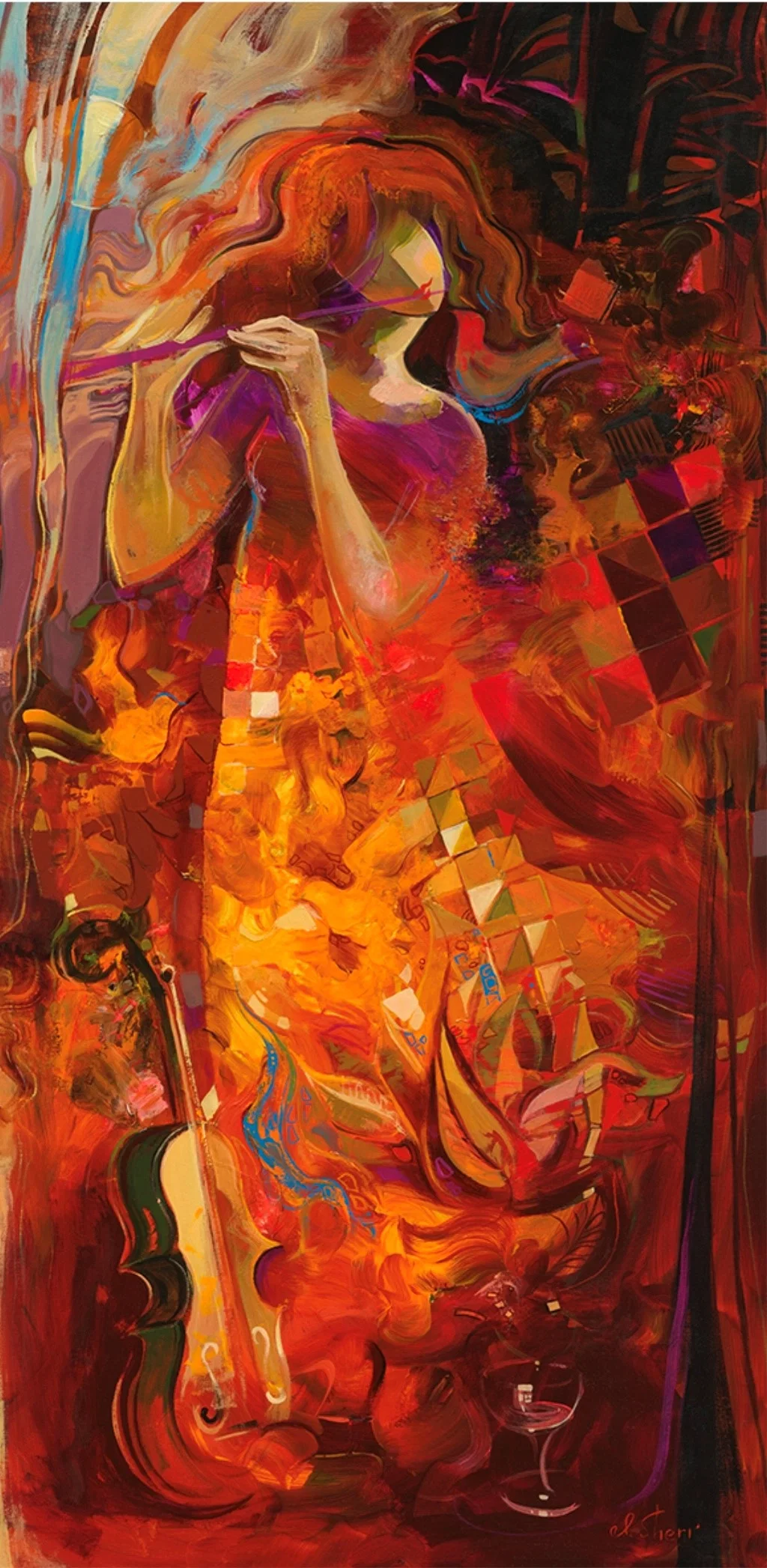 Harmony by Irene Sheri — Hand-Embellished Giclee on Canvas
