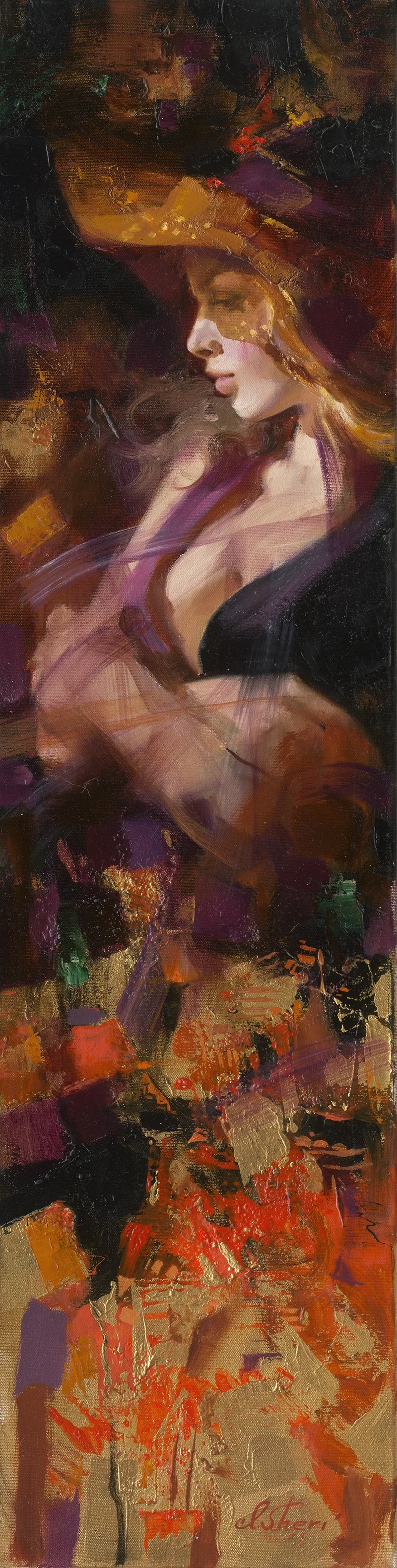 Mysterious by Irene Sheri — Hand-Embellished Giclee on Canvas