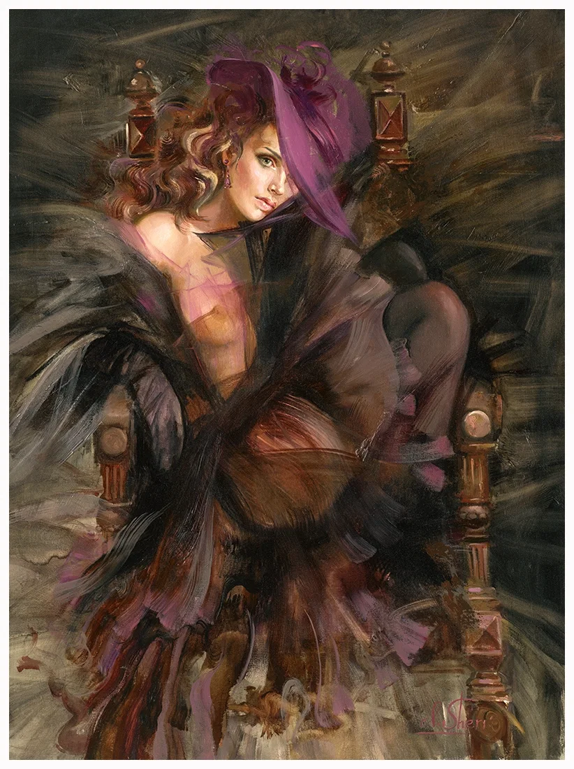Seductive by Irene Sheri — Hand-Embellished Giclee on Canvas