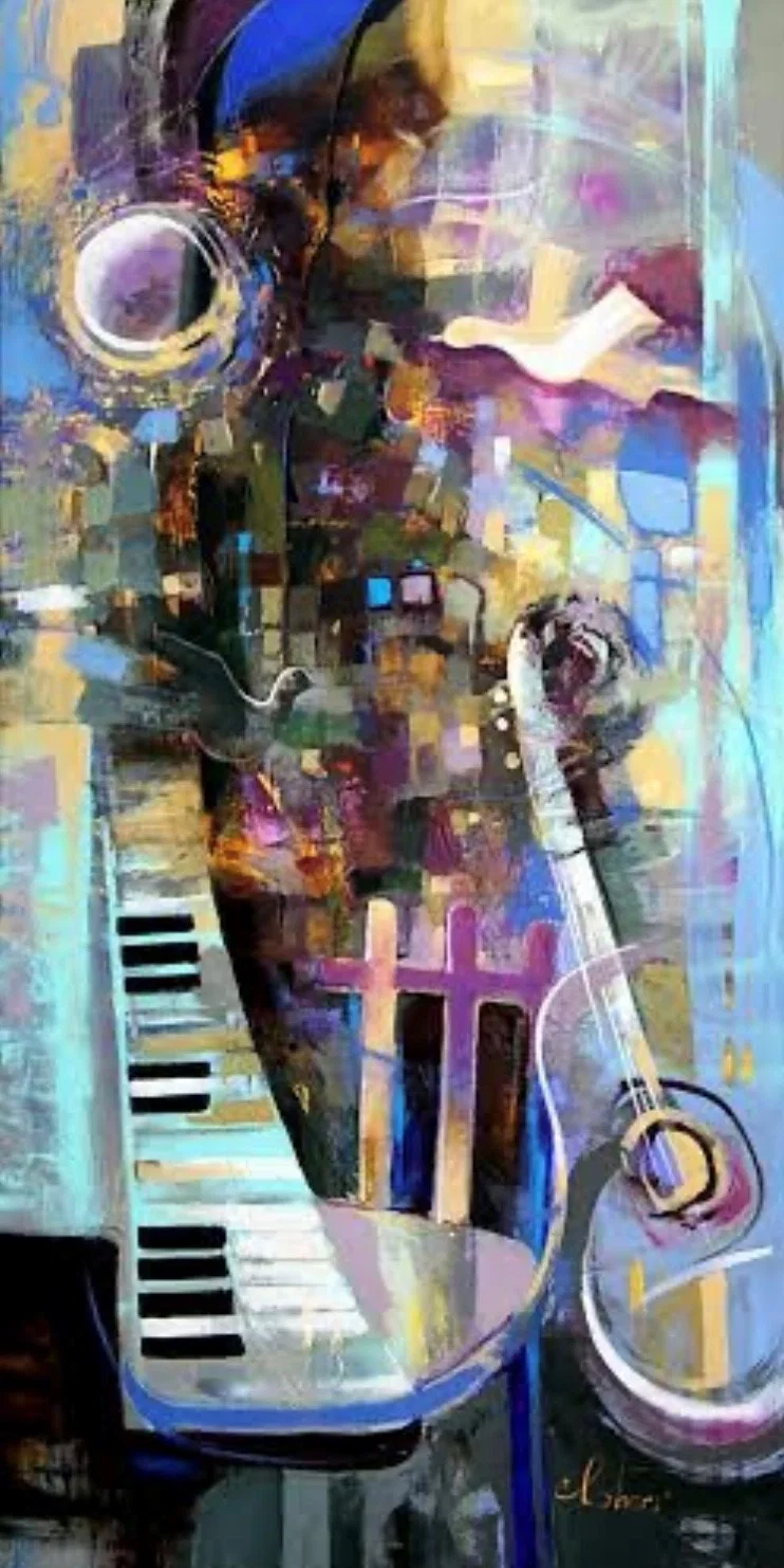 Four Elements: Water by Irene Sheri — Hand-Embellished Giclee on Canvas