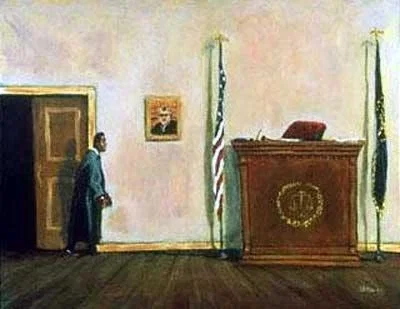 Here Comes The Judge | Judge in courtroom by Ted Ellis