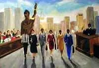 Champions Of Justice by Ted Ellis — Lithograph