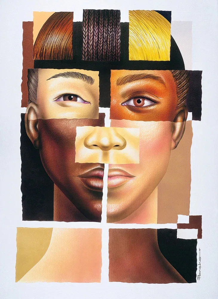 Indivisible Offset Litho  850 by Larry Poncho Brown