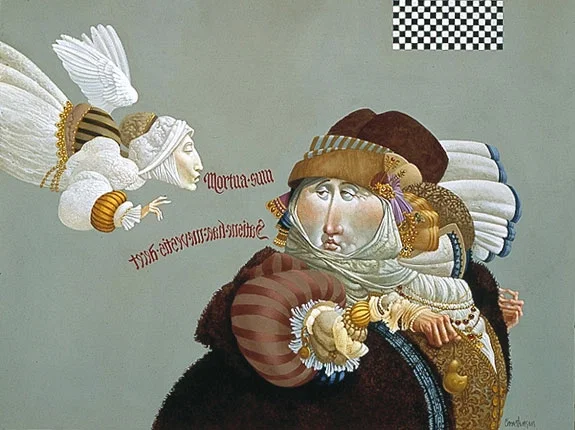 Visitation/preoccupation by James Christensen