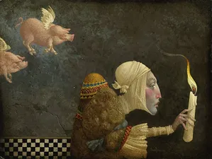 James Christensen - If Pigs Could Fly Artist Proof Canvas
