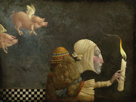 If Pigs Could Fly Artist Proof Canvas by James Christensen