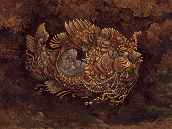 Jonah ANNIVERSARY EDITION ON by James Christensen — Canvas
