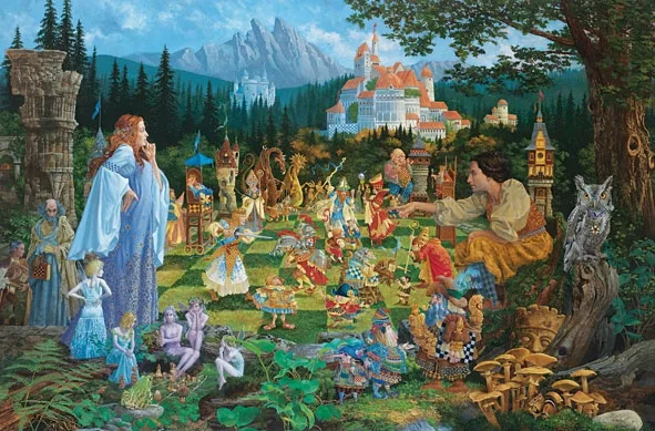 The Chess Match by James Christensen — Canvas