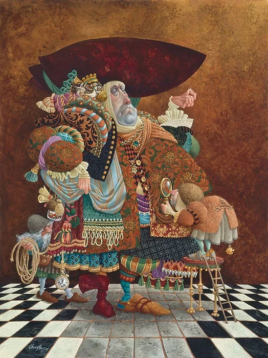 A Lawyer More than Adequately Attired in Fine Print ANNIVERSARY EDITION ON by James Christensen — Canvas