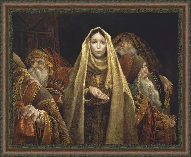 The Widow's Mite Limited Edition Canvas by James Christensen — Giclee On Canvas