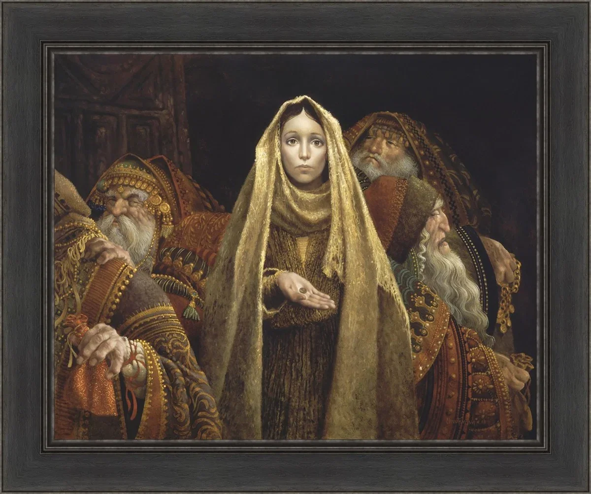 The Widow's Mite Limited Edition Canvas by James Christensen — Giclee On Canvas