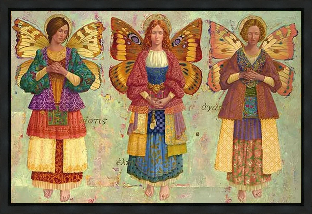 Faith, Hope and Charity Gallery Wrap by James Christensen — Giclee On Canvas