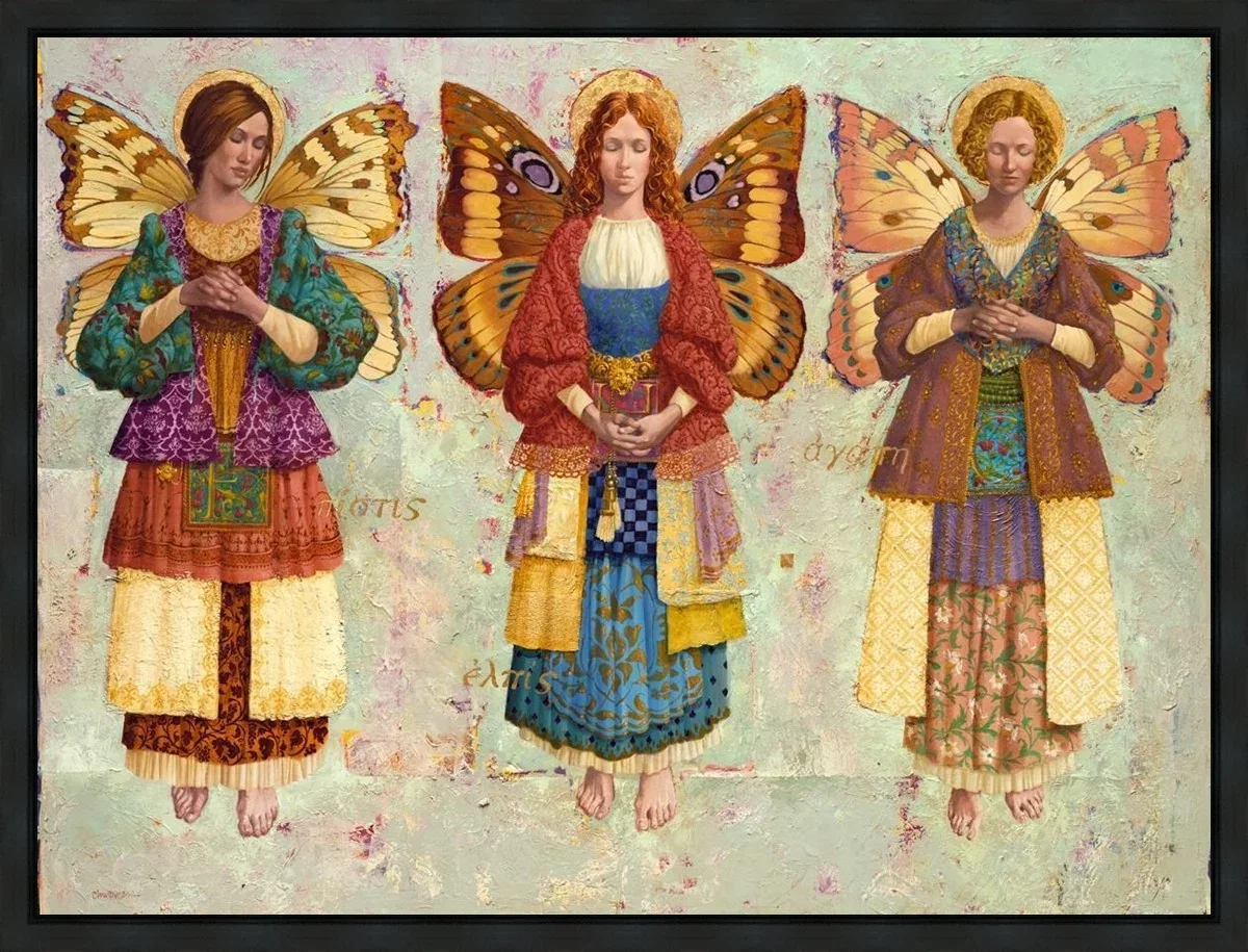 Faith, Hope & Charity Gallery Wrap by James Christensen — Giclee On Canvas