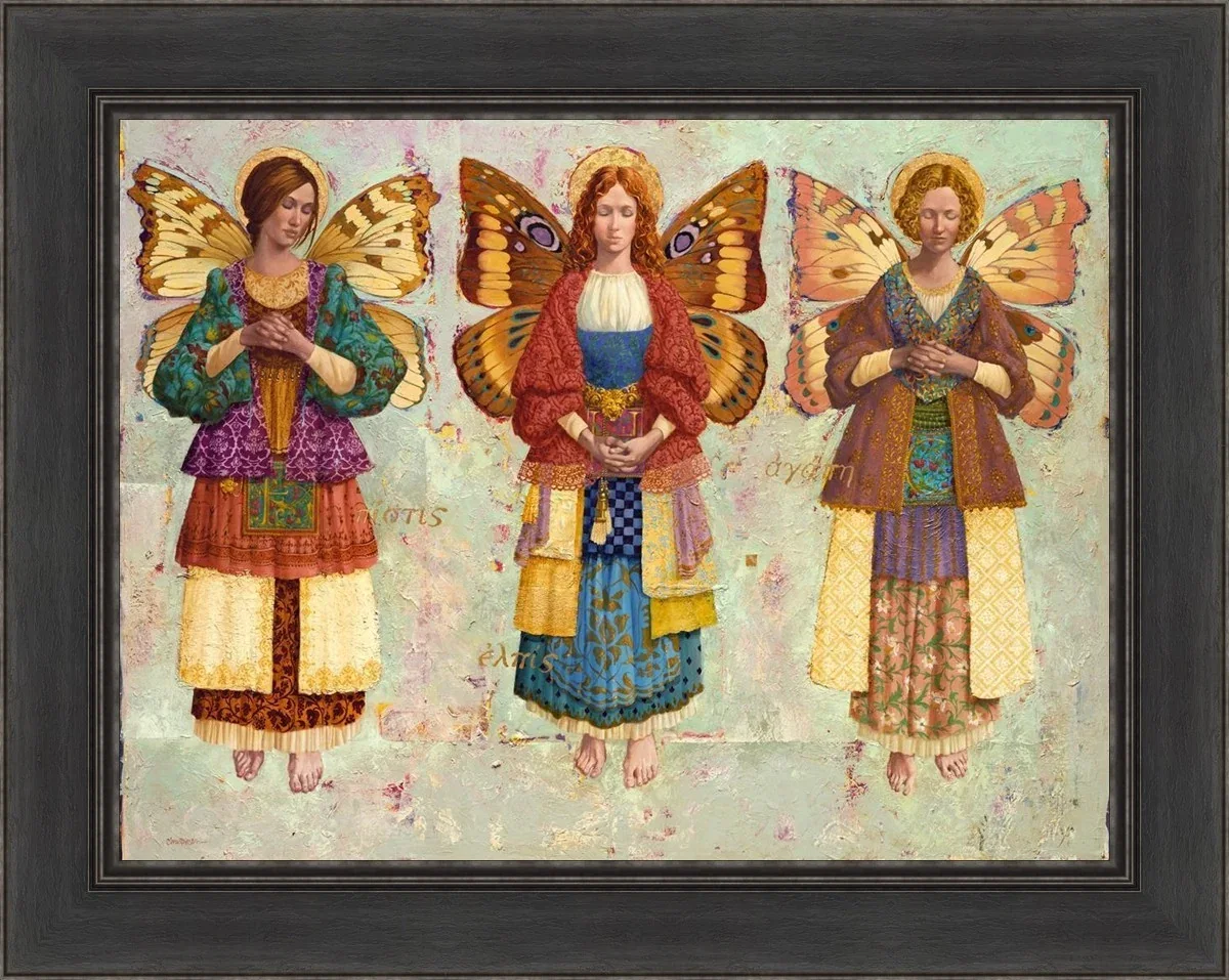 Faith, Hope & Charity by James Christensen — Giclee On Canvas